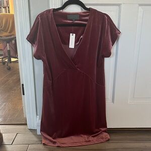NWT Anthropologie/Sunday in Brooklyn Rose Velvet Mini Dress, Size XS